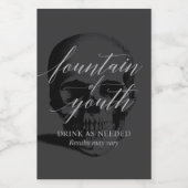 Fontein van Jeugd RIP 20s Mini Wijn Etiket (Enkel label)