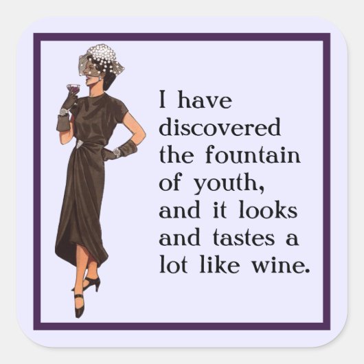 Fontein van Jeugd Sticker (Voorkant)