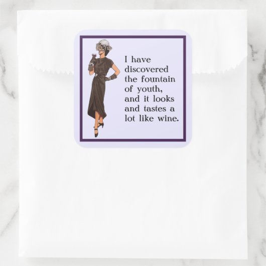 Fontein van Jeugd Sticker (Tas)