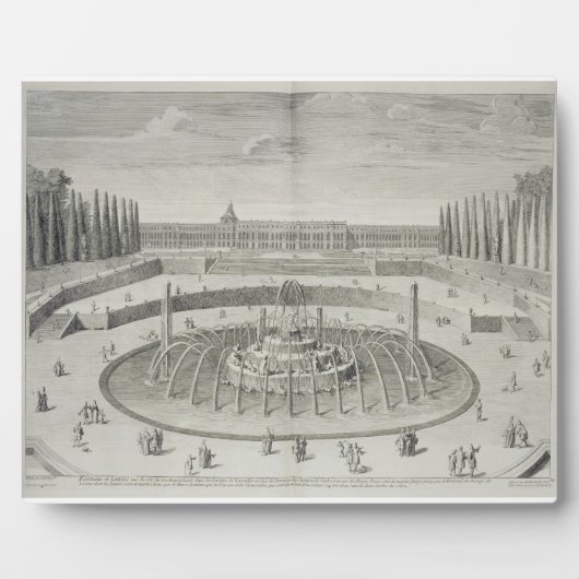 Fontein van Latone te Versailles, 1714, uit 'Les' Fotoplaat (Voorkant)