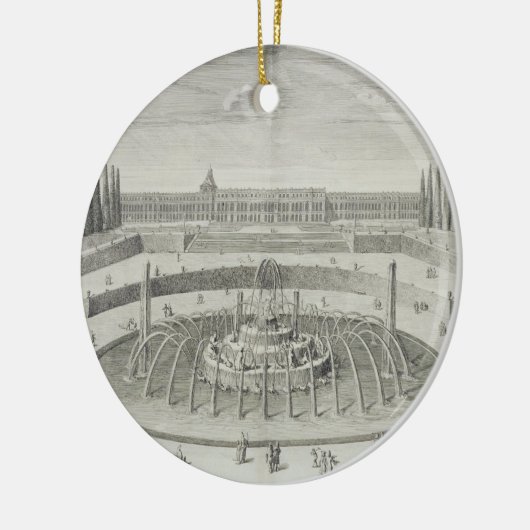 Fontein van Latone te Versailles, 1714, uit 'Les' Keramisch Ornament (Links)