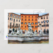 fontein van Neptune Briefkaart (Voorkant / Achterkant)