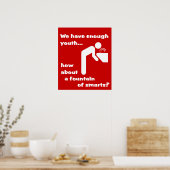 Fontein van Slimheid Grappige Poster Humor (Keuken)