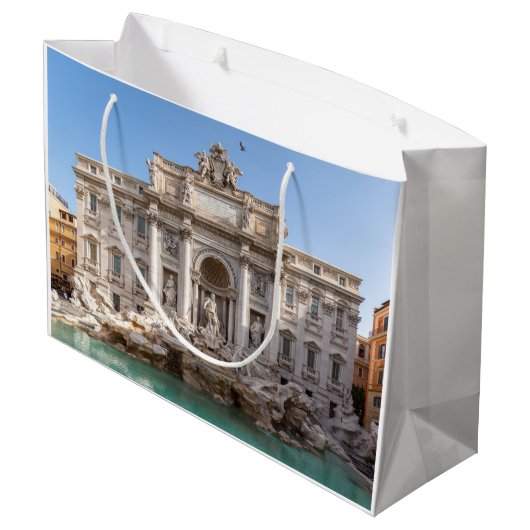 Fontein van Trevi in de vroege ochtend - Rome, Ita Groot Cadeauzakje (Achterkant Gekanteld)