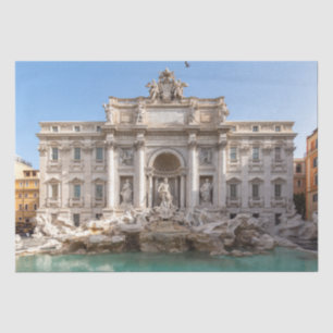 Fontein van Trevi in de vroege ochtend - Rome, Ita Tissuepapier
