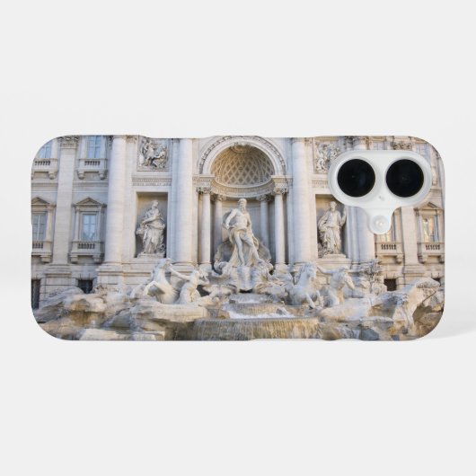 Fontein van Trevi iPhone 16 Hoesje (Achterkant horizontaal)