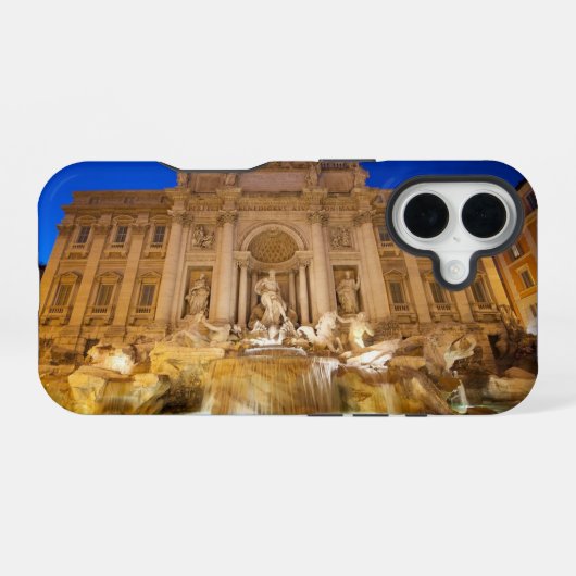 Fontein van Trevi iPhone 16 Hoesje (Achterkant horizontaal)