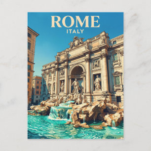 Fontein van Trevi Italië Briefkaart