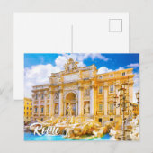 Fontein van Trevi, Rome, Italië Briefkaart (Voorkant / Achterkant)