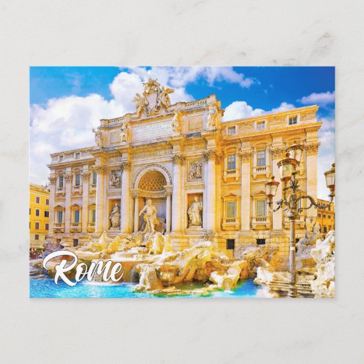 Fontein van Trevi, Rome, Italië Briefkaart (Voorkant)