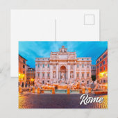 Fontein van Trevi, Rome, Italië Briefkaart (Voorkant / Achterkant)