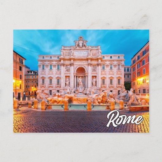 Fontein van Trevi, Rome, Italië Briefkaart (Voorkant)