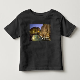 Fontein van Trevi 's nachts   Rome, Lazio, Italië Kinder Shirts