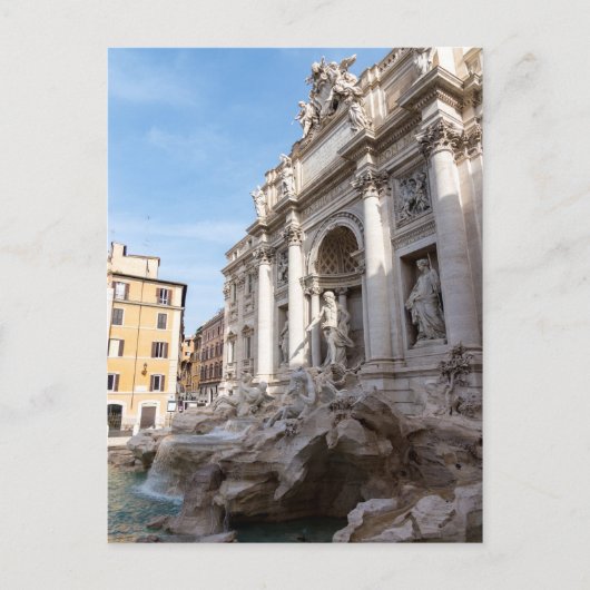 Fontein van Trevi 's ochtends vroeg - Rome, Italië Briefkaart (Voorkant)