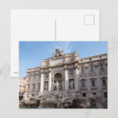 Fontein van Trevi 's ochtends vroeg - Rome, Italië Briefkaart (Voorkant / Achterkant)