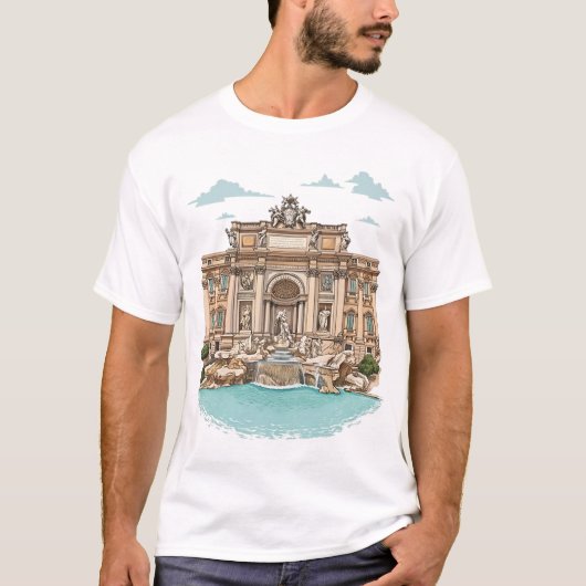 FONTEIN VAN TREVI T-SHIRT (Voorkant)