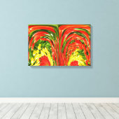 Fontein van tulpen kunst canvas afdruk (Insitu (Houten vloer))
