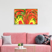 Fontein van tulpen kunst canvas afdruk (Insitu (Woonkamer))