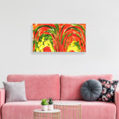 fontein van tulpenkunst canvas afdruk (Insitu (Woonkamer))