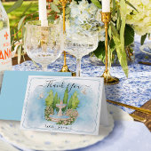 Fonteinbloemen Duiven Huwelijk Dank u Kaart