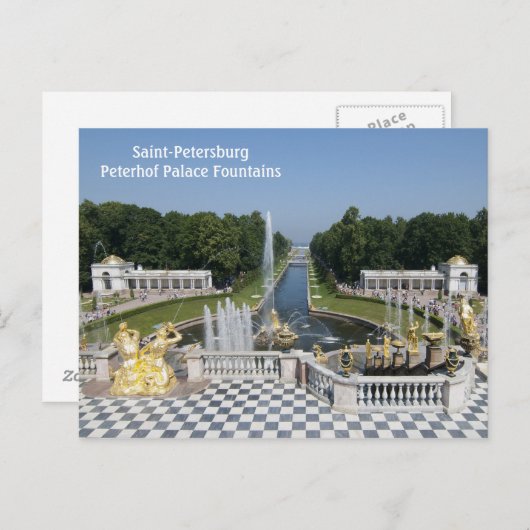 fonteinen briefkaart (Voorkant / Achterkant)