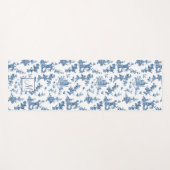  fonteinen en bomen met blauw monogram yogamat (Voorkant (horizontaal))