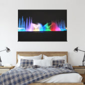Fonteinen in Lima Peru Canvas Afdruk (Insitu (Slaapkamer))