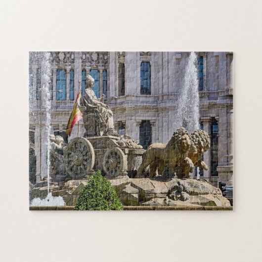 Fonteinen van Madrid. Legpuzzel (Horizontaal)