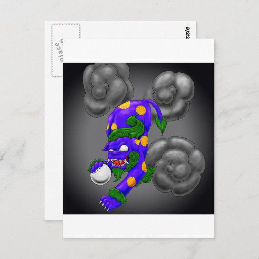 Foo Dog Briefkaart (Voorkant / Achterkant)