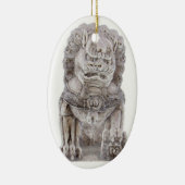 Foo Dog Keramisch Ornament (Rechts)