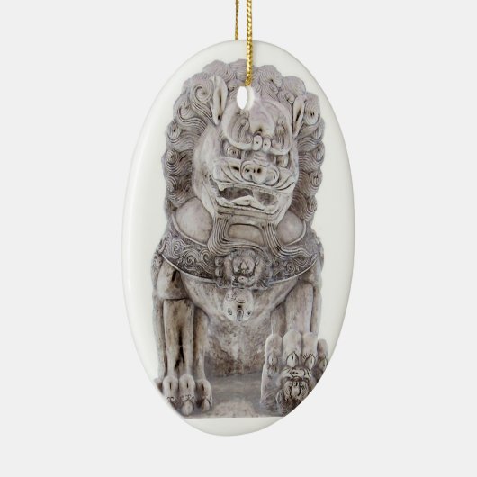 Foo Dog Keramisch Ornament (Rechts)