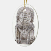 Foo Dog Keramisch Ornament (Links)