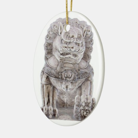 Foo Dog Keramisch Ornament (Links)