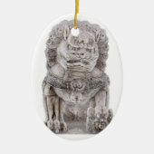 Foo Dog Keramisch Ornament (Voorkant)