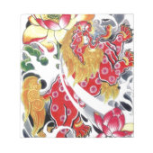 Foo Dog & Lotus Tattoo Design Notitieblok (Voorkant)