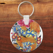 Foo Dog & Sakura Sleutelhanger (Voorkant)