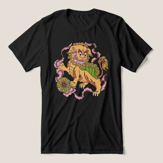 Foo Dog Tri-Blend Shirt (Design voorkant)