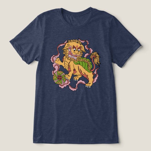 Foo Dog Tri-Blend Shirt (Design voorkant)