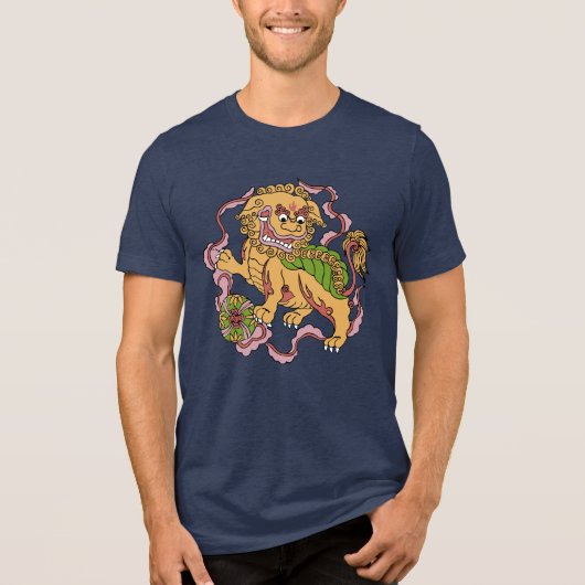 Foo Dog Tri-Blend Shirt (Voorkant)