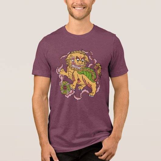 Foo Dog Tri-Blend Shirt (Voorkant)