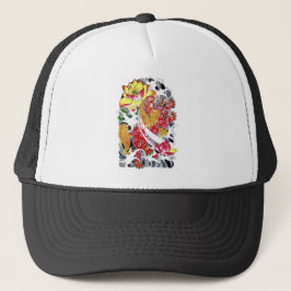Foo & Lotus Tattoo Design T-shirt Trucker Pet