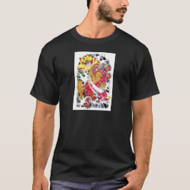 Foo & Lotus Tattoo Ontwerp T-shirt
