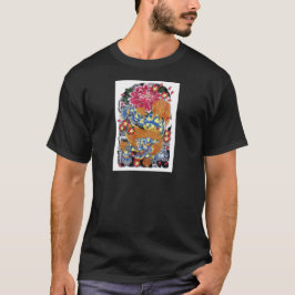 Foo & Sakura Japans Tattooontwerp T-shirt