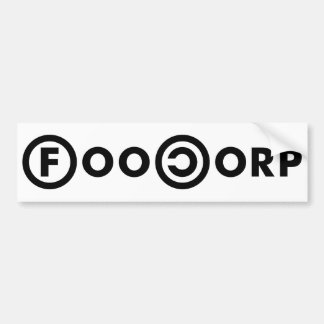 FooCorp Bumpersticker
