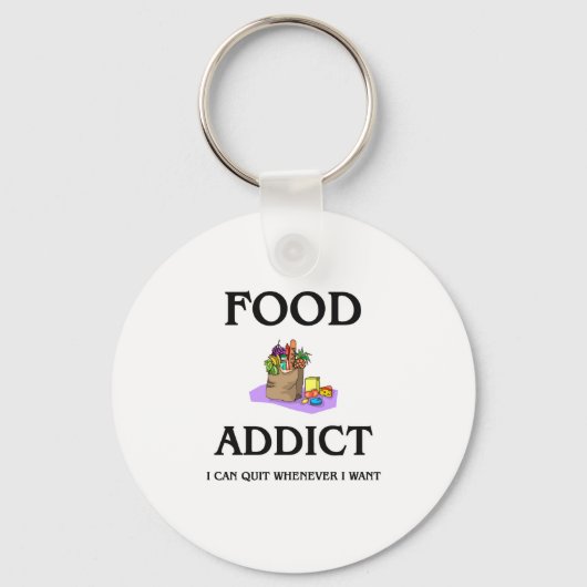 Food Addict Sleutelhanger (Voorkant)