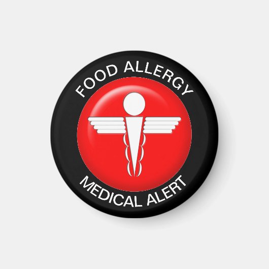 Food Allergy Alert Magnet (Voorkant)