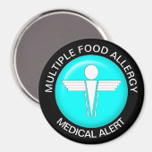 Food Allergy Alert Magnet (Voorkant / Achterkant)