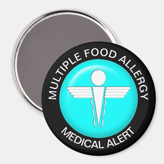 Food Allergy Alert Magnet (Voorkant / Achterkant)