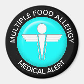Food Allergy Alert Magnet (Voorkant)