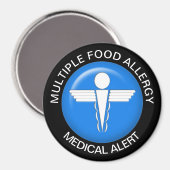 Food Allergy Alert Magnet (Voorkant / Achterkant)
